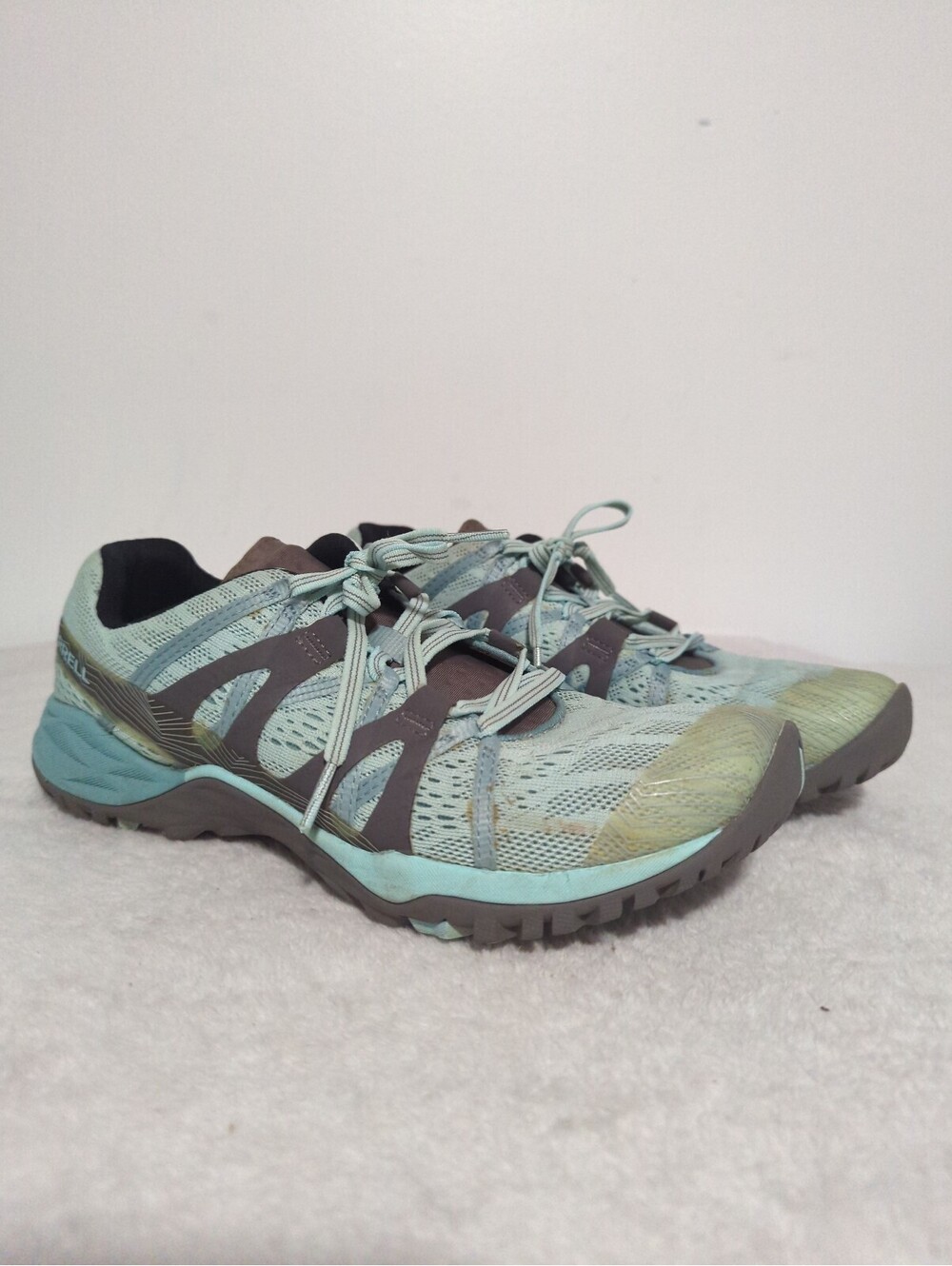 Merrell Women's Siren Hex Q2-E Bleached Aqua Size 8.5 Outdoor Hiking Shoes Mesh